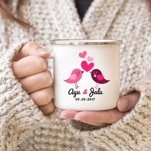 Mug Enamel Premium Couple - Image 3